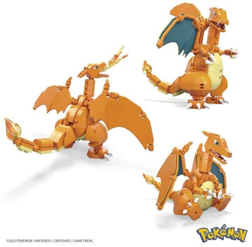 MEGA BLOKS - Pokemon: Charizard, 222 Piece Building Toy Set