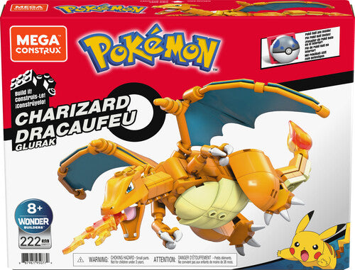MEGA BLOKS - Pokemon: Charizard, 222 Piece Building Toy Set