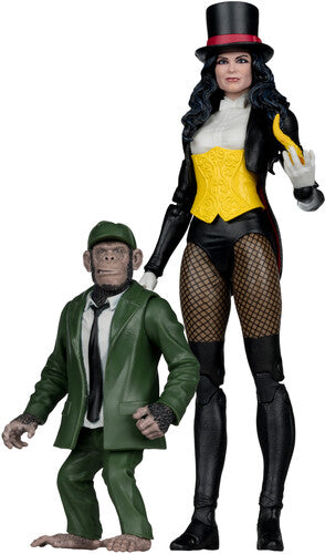 MCFarlane Toys - DC Multiverse 7" - McFarlane Collector Edition #53: Zatanna (DC Classic) Action Figure with Detective Chimp (Styles May Vary)