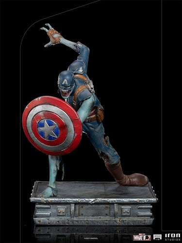 Pre Order Iron Studios Marvel What if? Zombie Captain America 1:10 Statue