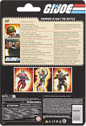 Hasbro Collectibles - G.I. Joe - Classified Series - Retro Cardback Rafael “Zap” Melendez Action Figure
