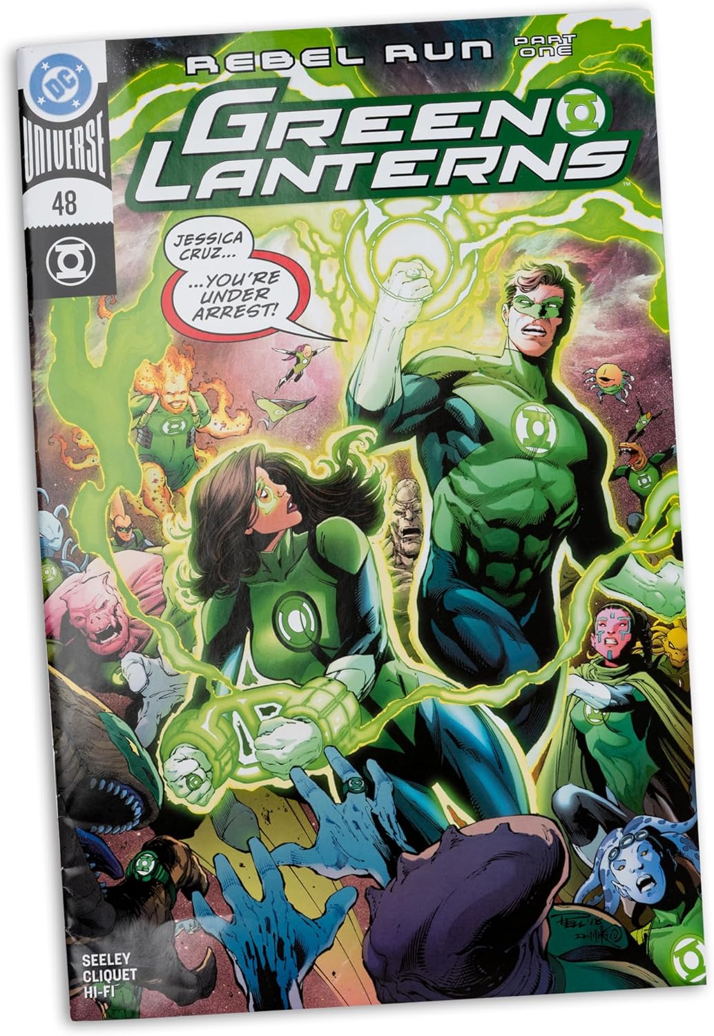 McFarlane Toys - DC Direct - Page Punchers - Green Lantern Hal Jordan (Green Lanterns #48) 7" Action Figure with Comic