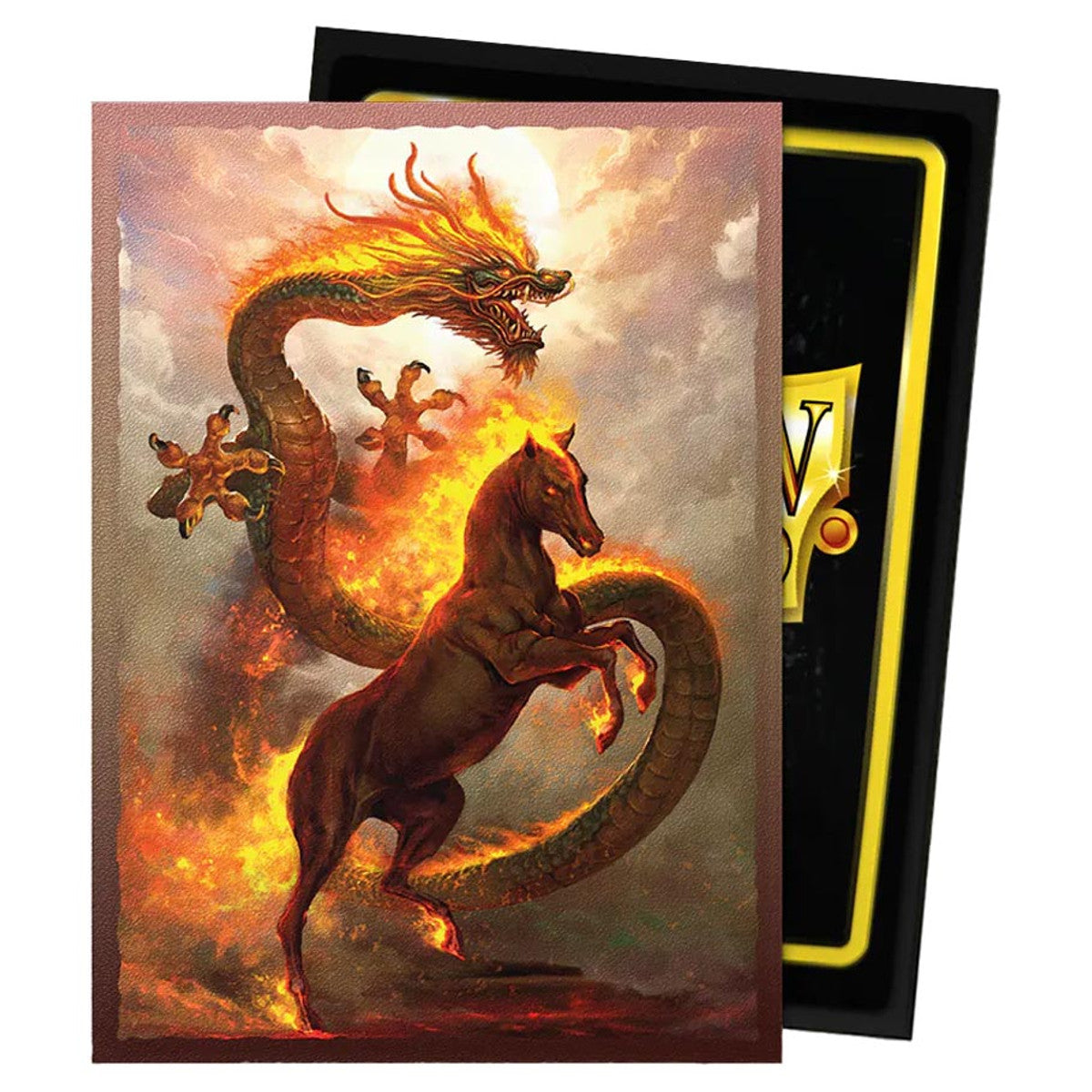 Deck Protector: Art: Dual Matte: Fire Horse (100)