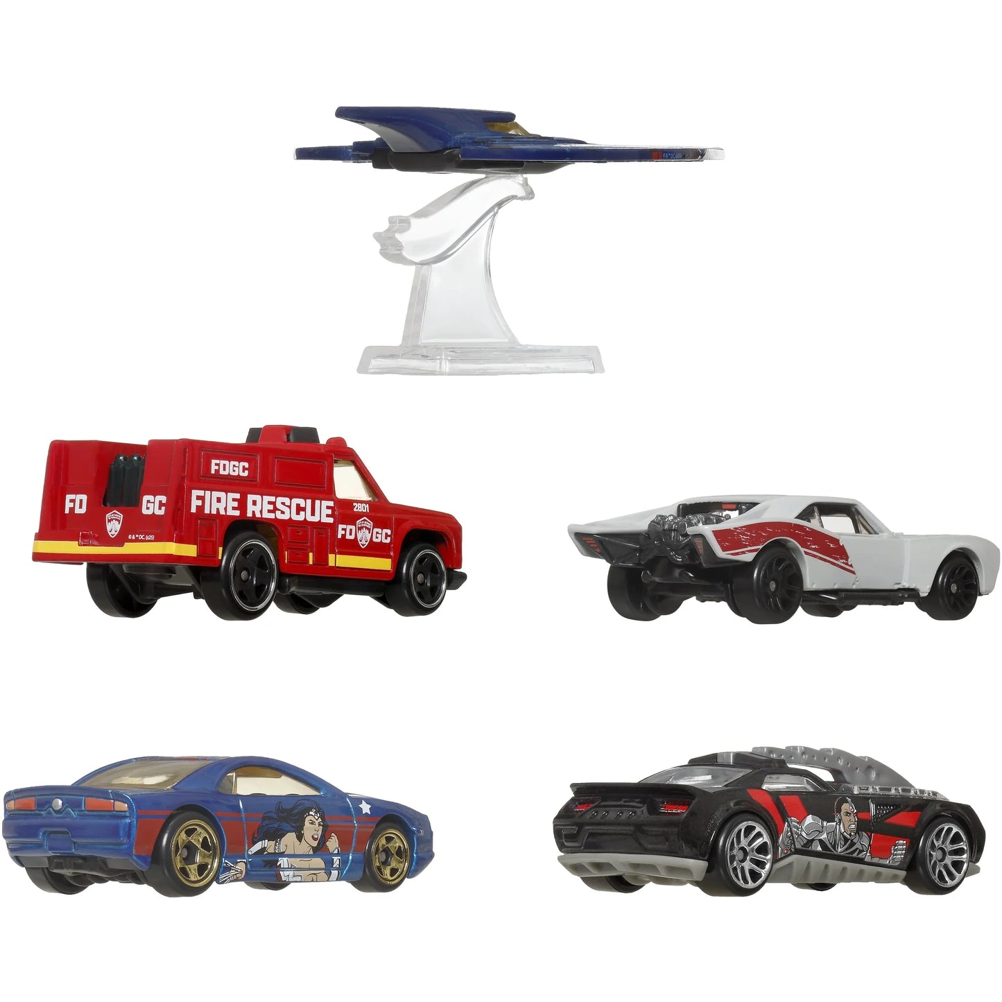 Mattel - Hot Wheels 1:64 Silver Series Batman Set of 5