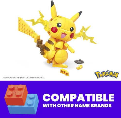 MEGA BLOKS - Pokemon: Build & Show Pikachu, 205 Piece Building Toy Set