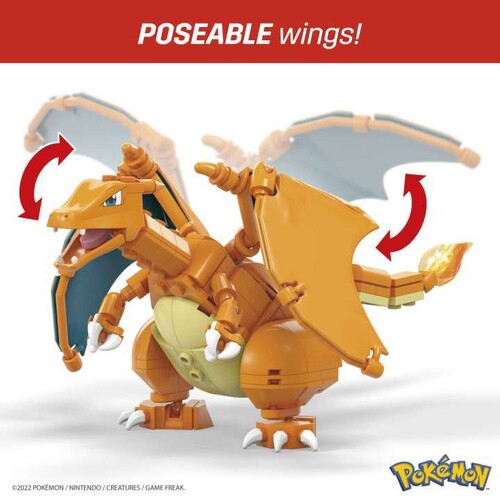 MEGA BLOKS - Pokemon: Charizard, 222 Piece Building Toy Set