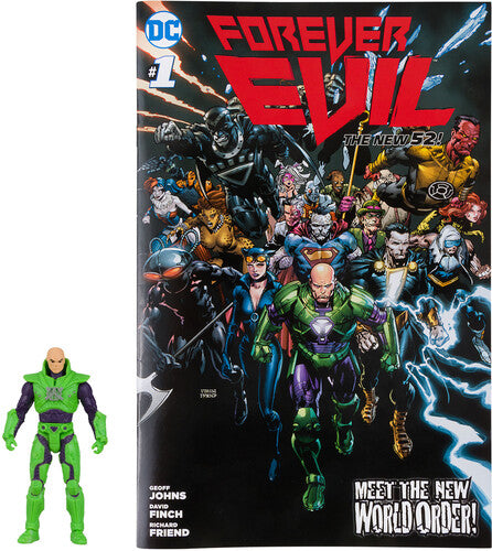 DC Direct - Forever Evil - Page Punchers - 3" Lex Luthor Figure with Comic (Green Power Suit)