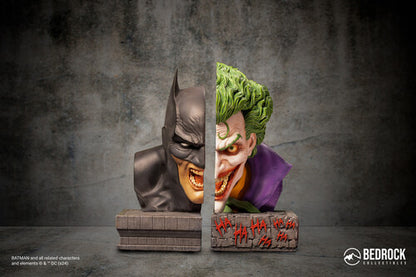 Pre Order Bedrock Collectibles - DC Comics - Batman vs. Joker Nemesis Bookend Bust