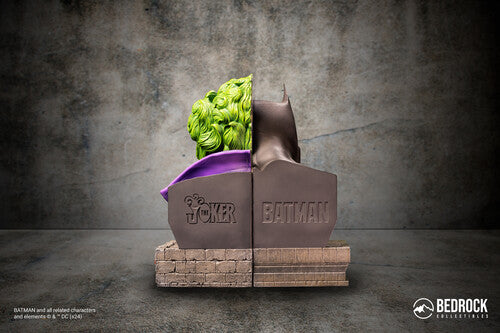 Pre Order Bedrock Collectibles - DC Comics - Batman vs. Joker Nemesis Bookend Bust