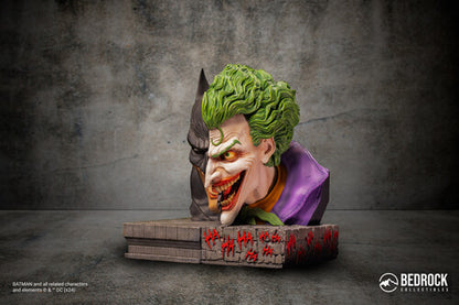 Pre Order Bedrock Collectibles - DC Comics - Batman vs. Joker Nemesis Bookend Bust