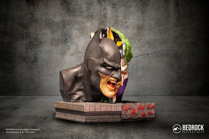Pre Order Bedrock Collectibles - DC Comics - Batman vs. Joker Nemesis Bookend Bust