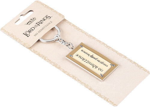 WETA Workshop - The Lord of the Rings Trilogy - No Admittance Sign Enamel Keyring