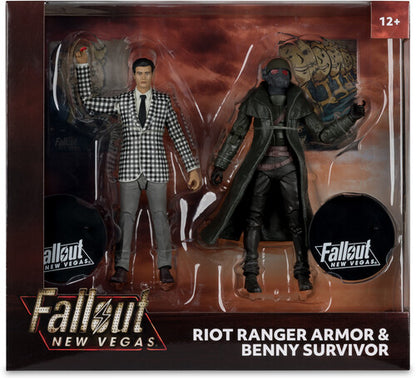Pre Order  McFarlane Toys  Fallout: New Vegas  7" Riot Ranger Armor & Benny Combo