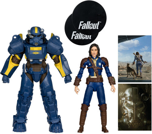 Pre Order McFarlane Toys - Fallout 4 - 7" T-60 Vault Tec & Sole Survivor Action Figure 2-Pack