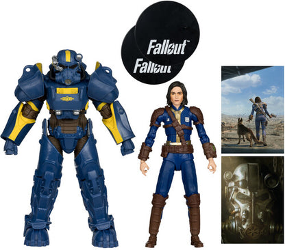 Pre Order McFarlane Toys - Fallout 4 - 7" T-60 Vault Tec & Sole Survivor Action Figure 2-Pack