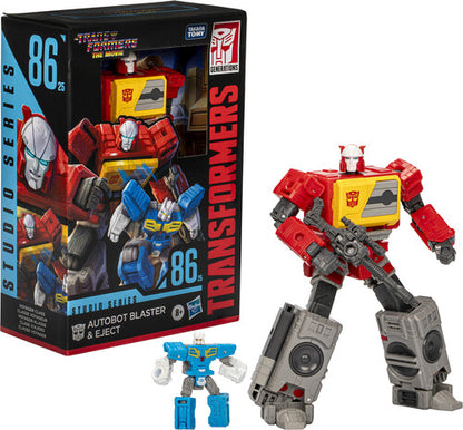 Pre Order Hasbro Collectibles - The Transformers: The Movie - Autobot Blaster & Eject Action Figures