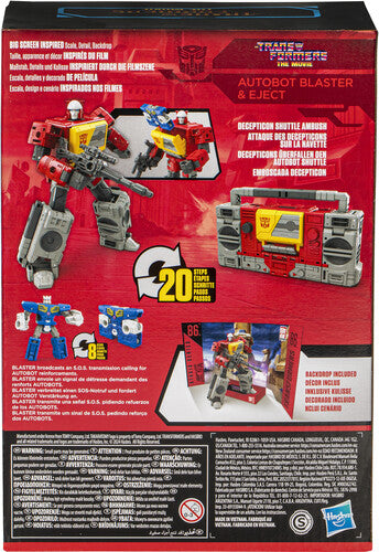 Pre Order Hasbro Collectibles - The Transformers: The Movie - Autobot Blaster & Eject Action Figures