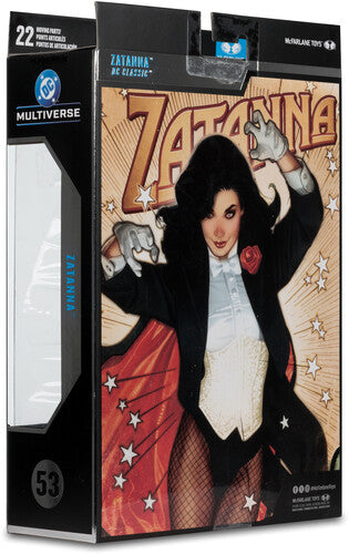 MCFarlane Toys - DC Multiverse 7" - McFarlane Collector Edition #53: Zatanna (DC Classic) Action Figure with Detective Chimp (Styles May Vary)