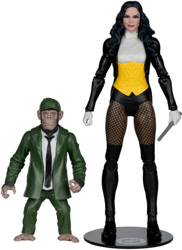 MCFarlane Toys - DC Multiverse 7" - McFarlane Collector Edition #53: Zatanna (DC Classic) Action Figure with Detective Chimp (Styles May Vary)