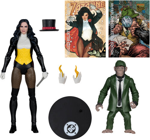 MCFarlane Toys - DC Multiverse 7" - McFarlane Collector Edition #53: Zatanna (DC Classic) Action Figure with Detective Chimp (Styles May Vary)