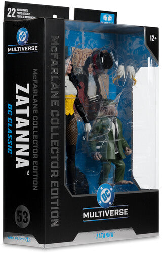 MCFarlane Toys - DC Multiverse 7" - McFarlane Collector Edition #53: Zatanna (DC Classic) Action Figure with Detective Chimp (Styles May Vary)