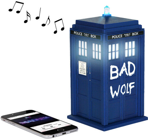 Fametek MTWOLF - Doctor Who - Bad Wolf Tardis Bluetooth Speaker with LED & Sound Effects