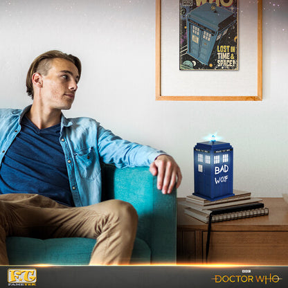 Fametek MTWOLF - Doctor Who - Bad Wolf Tardis Bluetooth Speaker with LED & Sound Effects