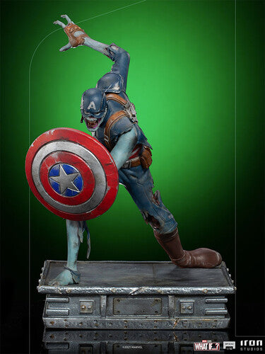 Pre Order  Iron Studios Marvel What if? Zombie Captain America 1:10 Statue