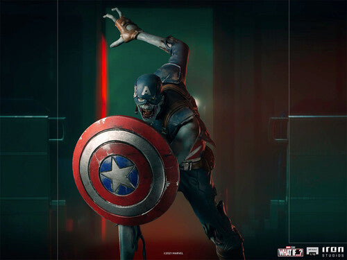 Pre Order  Iron Studios Marvel What if? Zombie Captain America 1:10 Statue
