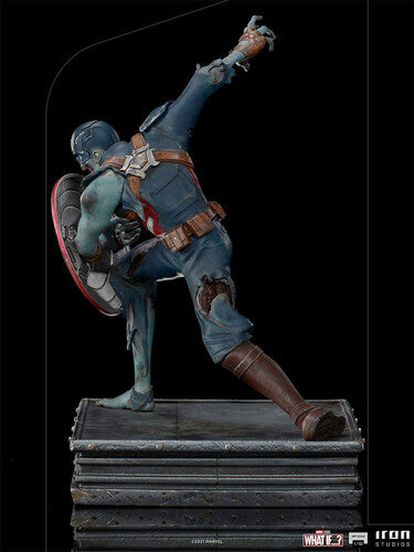 Pre Order  Iron Studios Marvel What if? Zombie Captain America 1:10 Statue