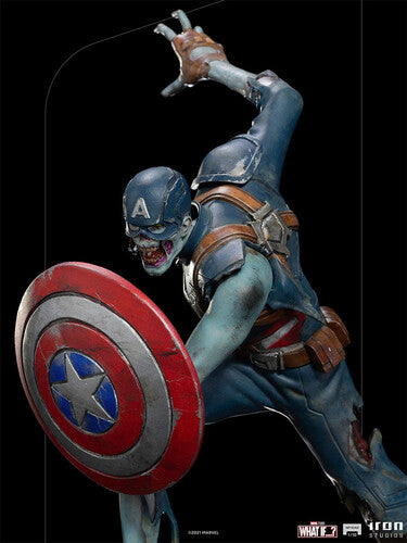 Pre Order  Iron Studios Marvel What if? Zombie Captain America 1:10 Statue