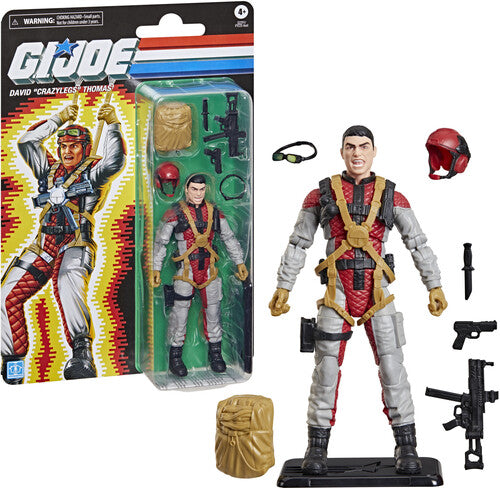 Pre Order  Hasbro Collectibles - G.I. Joe - Classified Series - Retro Cardback David “Crazylegs” Thomas Action Figure