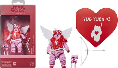 Pre Order Hasbro Collectibles - Star Wars - Black Series - Ewok (Valentine’s Day Edition) Action Figure