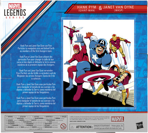 Hasbro Collectibles - Tales to Astonish - Marvel Legends - Hank Pym (Giant-Man) & Janet Van Dyne (Wasp) 60th Anniversary Action Figure 2-Pack