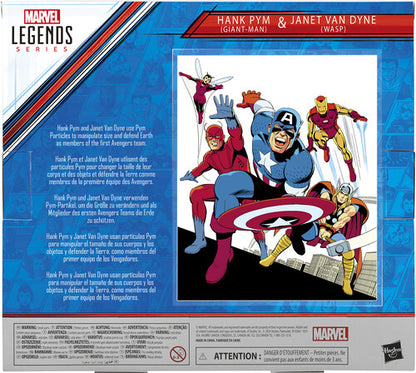 Hasbro Collectibles - Tales to Astonish - Marvel Legends - Hank Pym (Giant-Man) & Janet Van Dyne (Wasp) 60th Anniversary Action Figure 2-Pack