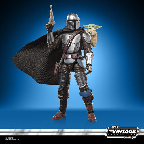 Hasbro Collectibles - Star Wars: The Mandalorian & Grogu - Vintage Collection - The Mandalorian & Grogu Deluxe Action Figure