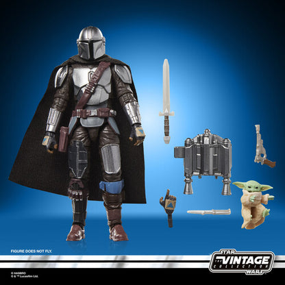 Hasbro Collectibles - Star Wars: The Mandalorian & Grogu - Vintage Collection - The Mandalorian & Grogu Deluxe Action Figure