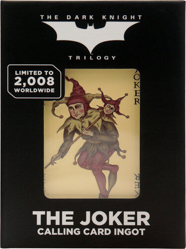 DC The Dark Knight Trilogy - Limited Edition Ingot - Joker Calling Card