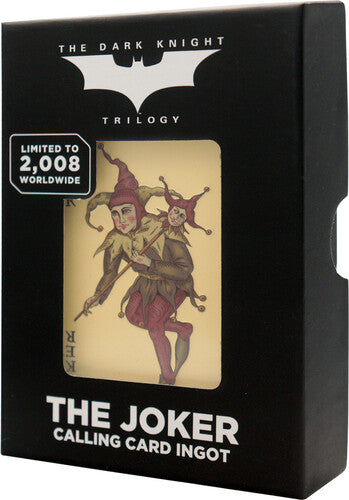 DC The Dark Knight Trilogy - Limited Edition Ingot - Joker Calling Card