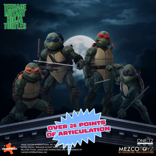MEZCO - One:12 Collective - Teenage Mutant Ninja Turtles (1990 Movie) Action Figure Set