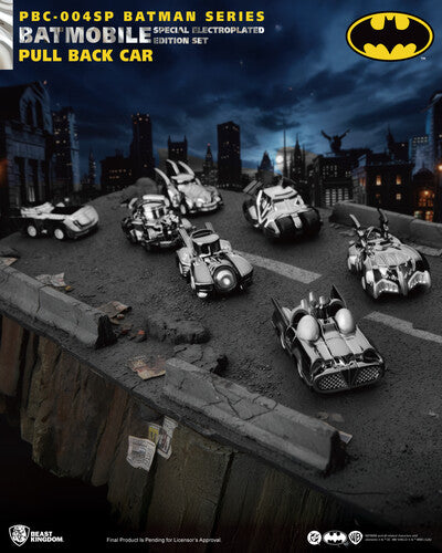 Beast Kingdom - Batman - Batmobile Pull Back Car Electroplated 7 Count Display