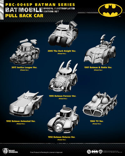 Beast Kingdom - Batman - Batmobile Pull Back Car Electroplated 7 Count Display