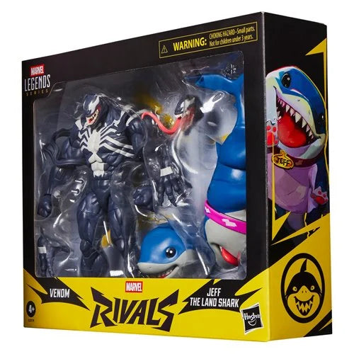 Hasbro Collectibles -Marvel Legends Series Marvel Rivals Venom & Jeff the Land Shark 6-Inch Action Figures