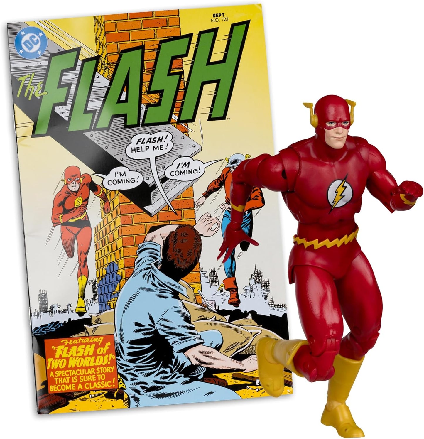 McFarlane Toys - DC Direct Page Punchers - The Flash Barry Allen (The Flash #123) 7" Action Figure with Comic