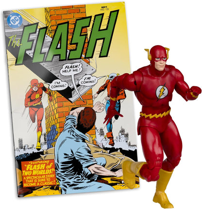 McFarlane Toys - DC Direct Page Punchers - The Flash Barry Allen (The Flash #123) 7" Action Figure with Comic