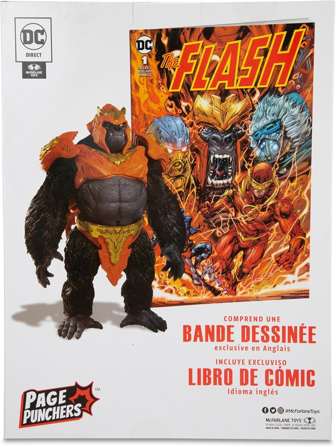 McFarlane Toys - DC Direct - Comic with MEGA Figure - The Flash - Gorilla GRODD