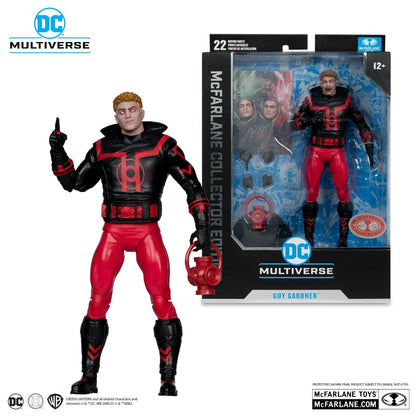 DC McFarlane Collector Edition Wave 11 Guy Gardner Red Lantern #37 Red Platinum Edition 7-Inch Scale Action Figure
