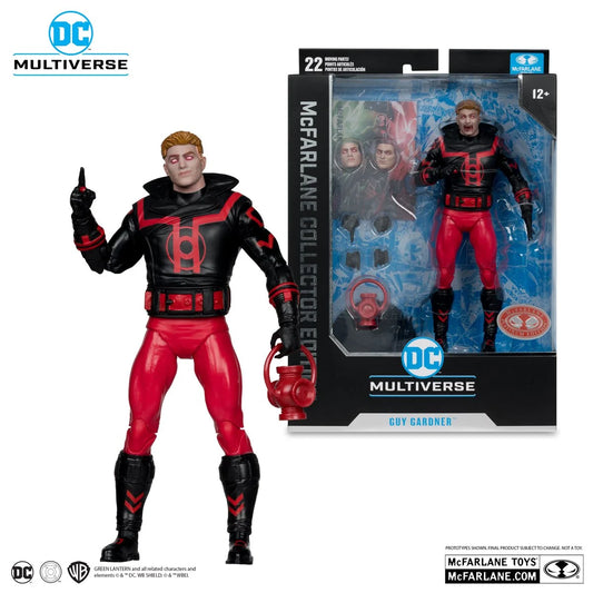 DC McFarlane Collector Edition Wave 11 Guy Gardner Red Lantern #37 Red Platinum Edition 7-Inch Scale Action Figure