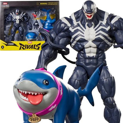 Hasbro Collectibles -Marvel Legends Series Marvel Rivals Venom & Jeff the Land Shark 6-Inch Action Figures
