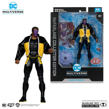 DC McFarlane Collector Edition Wave 11 Mr. Terrific JSOA #38 Red Platinum Edition 7-Inch Scale Action Figure